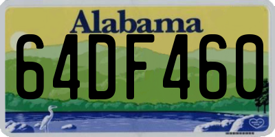 AL license plate 64DF460