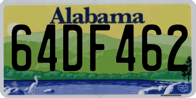 AL license plate 64DF462
