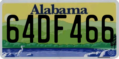 AL license plate 64DF466
