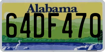 AL license plate 64DF470