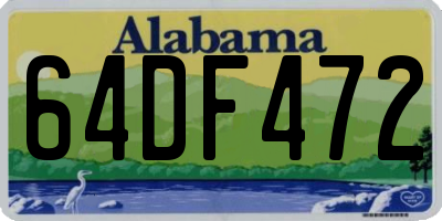 AL license plate 64DF472