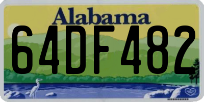 AL license plate 64DF482