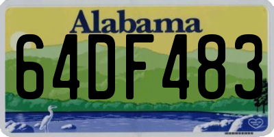 AL license plate 64DF483