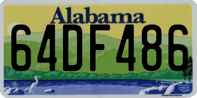AL license plate 64DF486