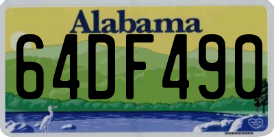 AL license plate 64DF490