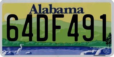 AL license plate 64DF491