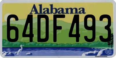 AL license plate 64DF493