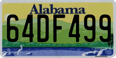 AL license plate 64DF499