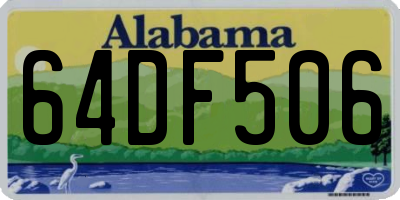 AL license plate 64DF506