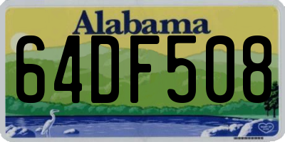 AL license plate 64DF508