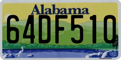 AL license plate 64DF510