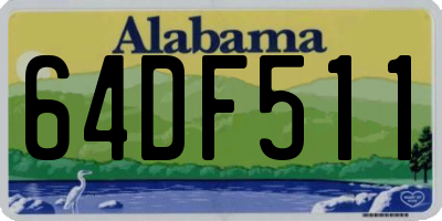 AL license plate 64DF511