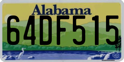 AL license plate 64DF515