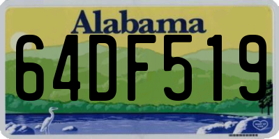 AL license plate 64DF519