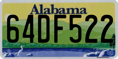 AL license plate 64DF522
