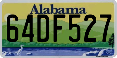 AL license plate 64DF527