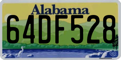 AL license plate 64DF528