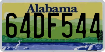 AL license plate 64DF544
