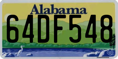 AL license plate 64DF548