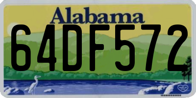 AL license plate 64DF572