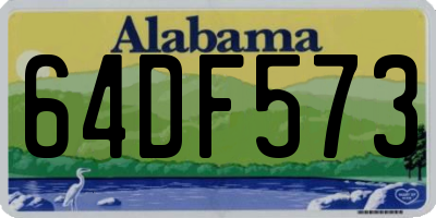 AL license plate 64DF573