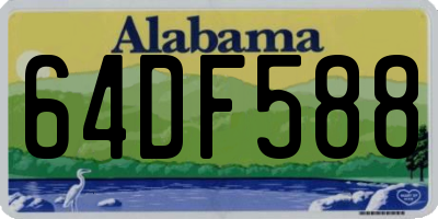 AL license plate 64DF588