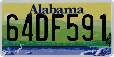 AL license plate 64DF591