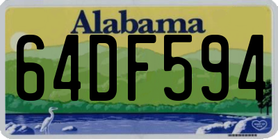 AL license plate 64DF594