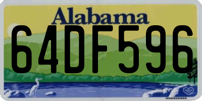 AL license plate 64DF596