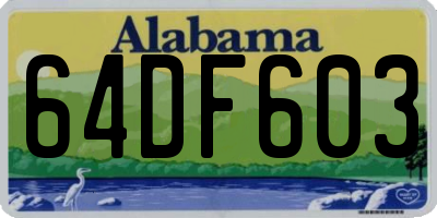 AL license plate 64DF603