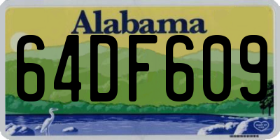 AL license plate 64DF609