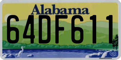 AL license plate 64DF611