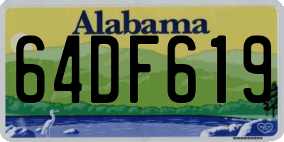 AL license plate 64DF619