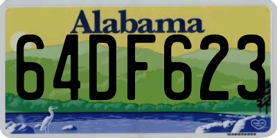 AL license plate 64DF623