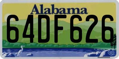 AL license plate 64DF626