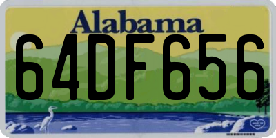 AL license plate 64DF656