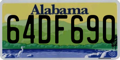 AL license plate 64DF690