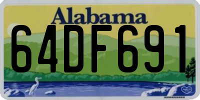 AL license plate 64DF691