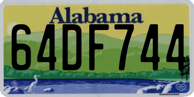 AL license plate 64DF744