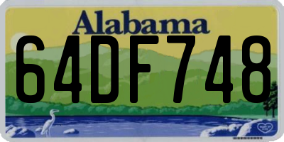 AL license plate 64DF748