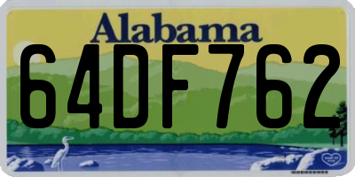 AL license plate 64DF762