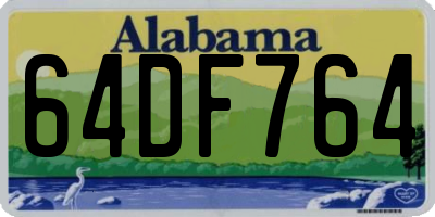 AL license plate 64DF764