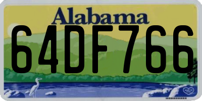 AL license plate 64DF766