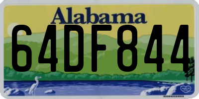 AL license plate 64DF844
