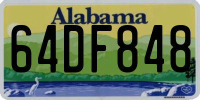 AL license plate 64DF848
