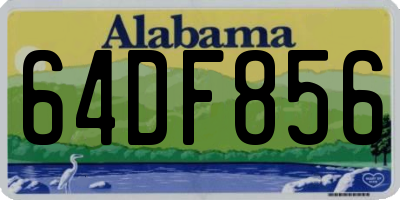 AL license plate 64DF856
