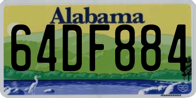 AL license plate 64DF884