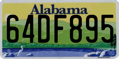 AL license plate 64DF895