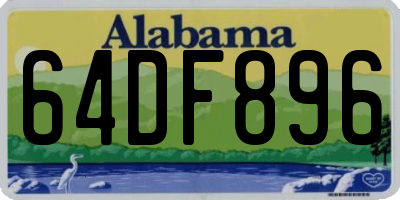 AL license plate 64DF896