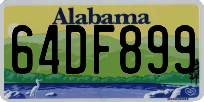 AL license plate 64DF899